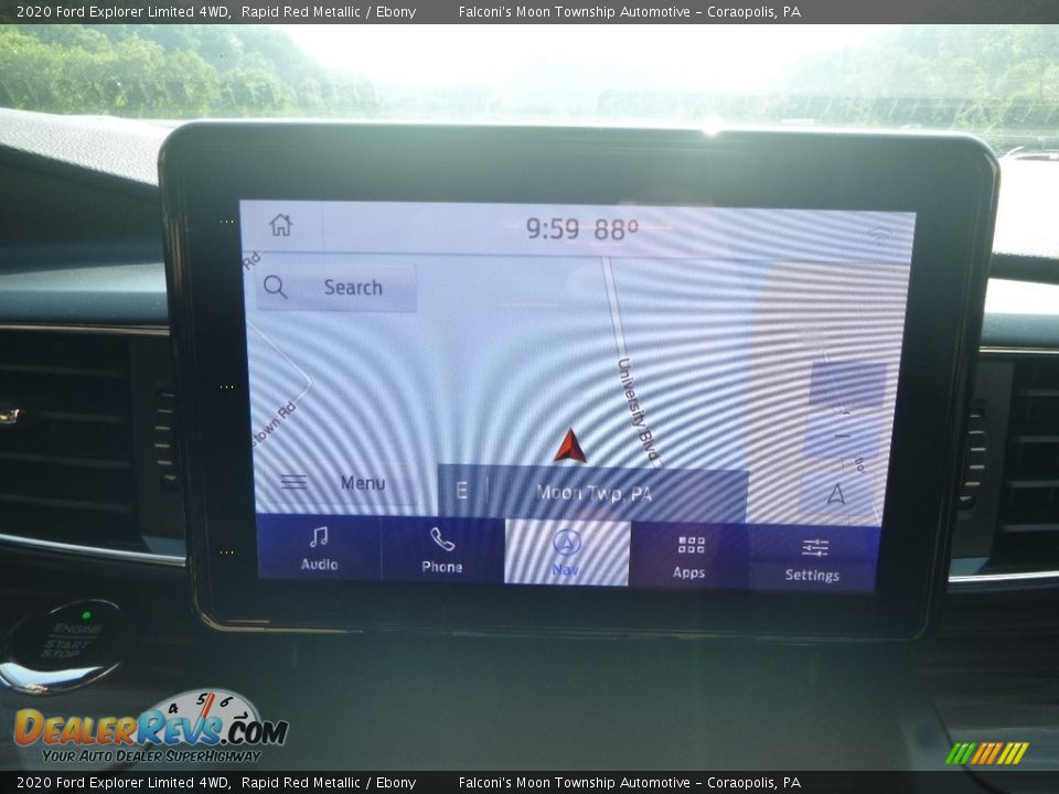 2020 Ford Explorer Limited 4WD Rapid Red Metallic / Ebony Photo #15