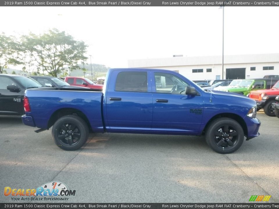 2019 Ram 1500 Classic Express Crew Cab 4x4 Blue Streak Pearl / Black/Diesel Gray Photo #6