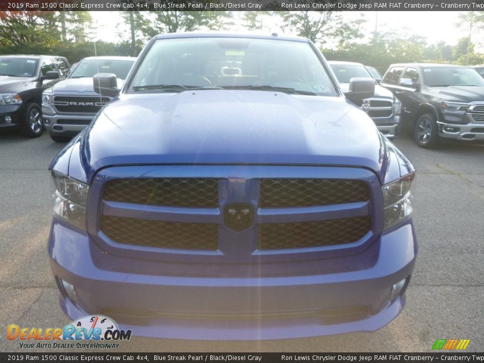 2019 Ram 1500 Classic Express Crew Cab 4x4 Blue Streak Pearl / Black/Diesel Gray Photo #8