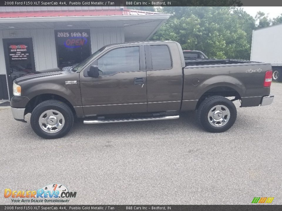 2008 Ford F150 XLT SuperCab 4x4 Pueblo Gold Metallic / Tan Photo #2