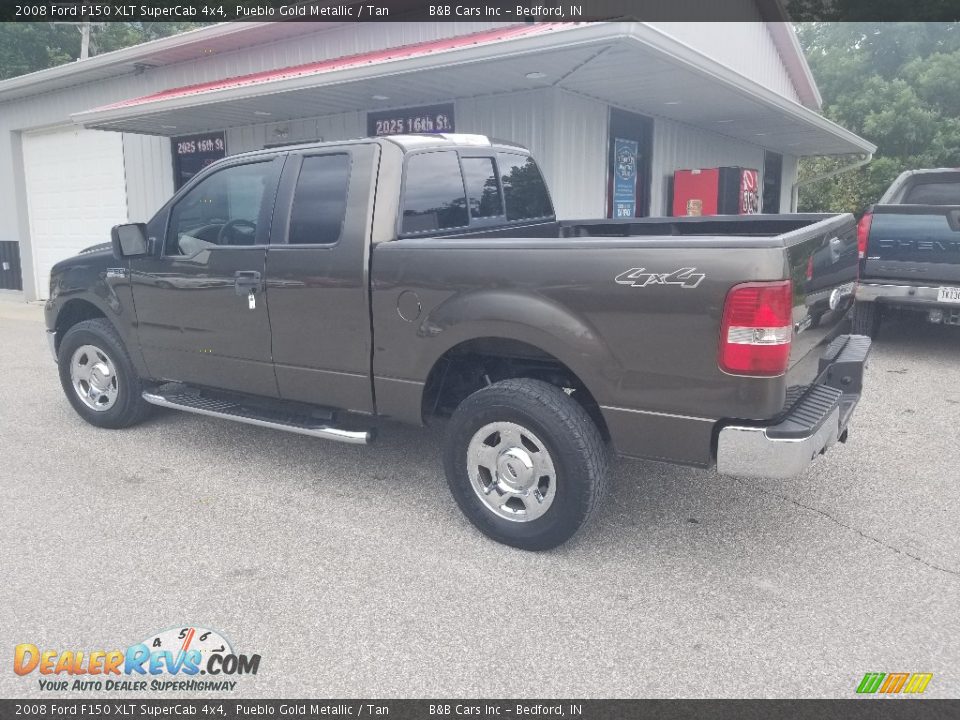 2008 Ford F150 XLT SuperCab 4x4 Pueblo Gold Metallic / Tan Photo #3