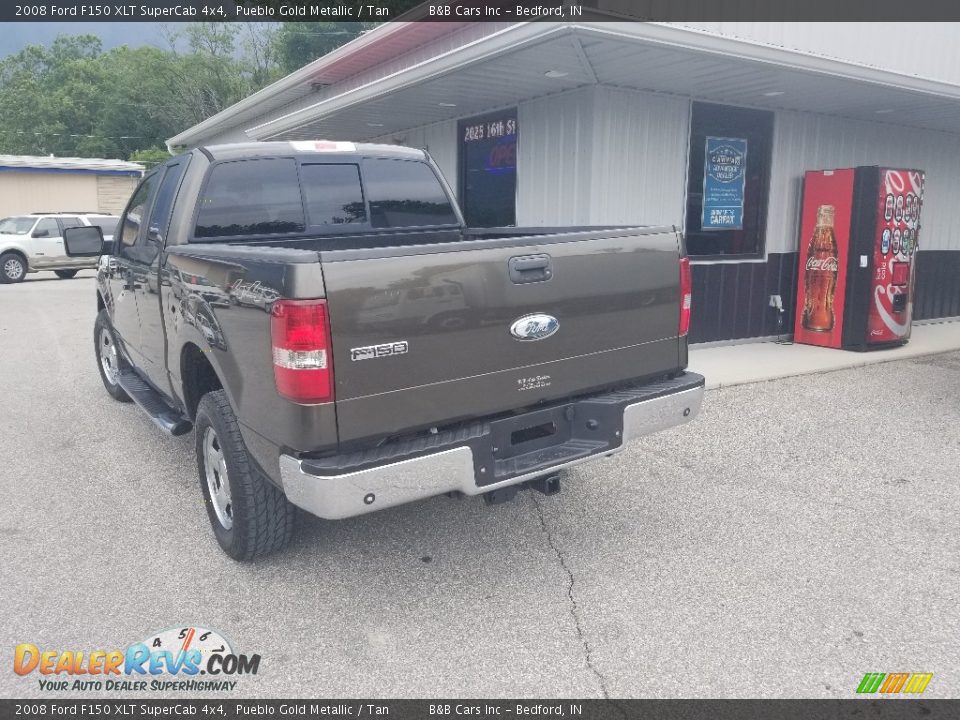 2008 Ford F150 XLT SuperCab 4x4 Pueblo Gold Metallic / Tan Photo #4