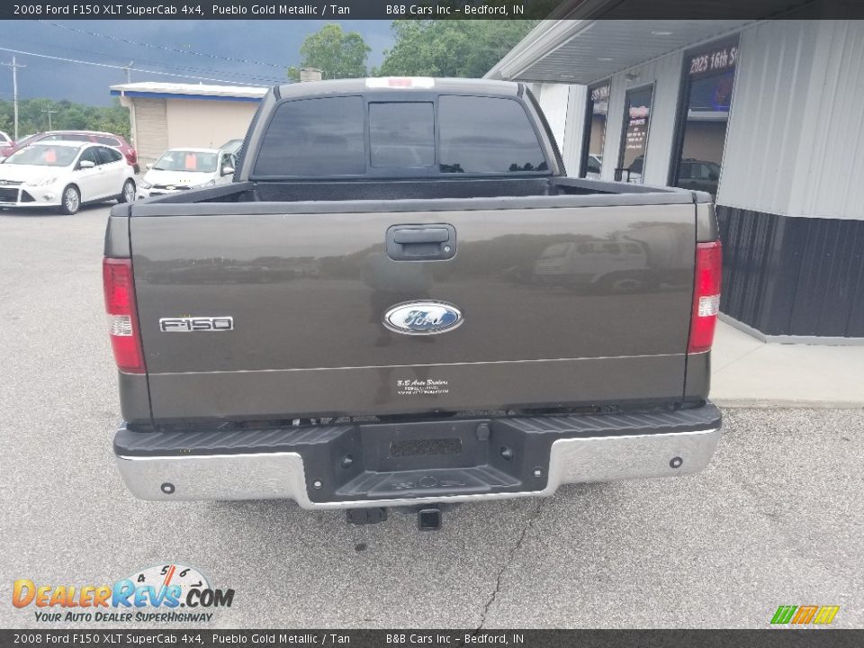2008 Ford F150 XLT SuperCab 4x4 Pueblo Gold Metallic / Tan Photo #5