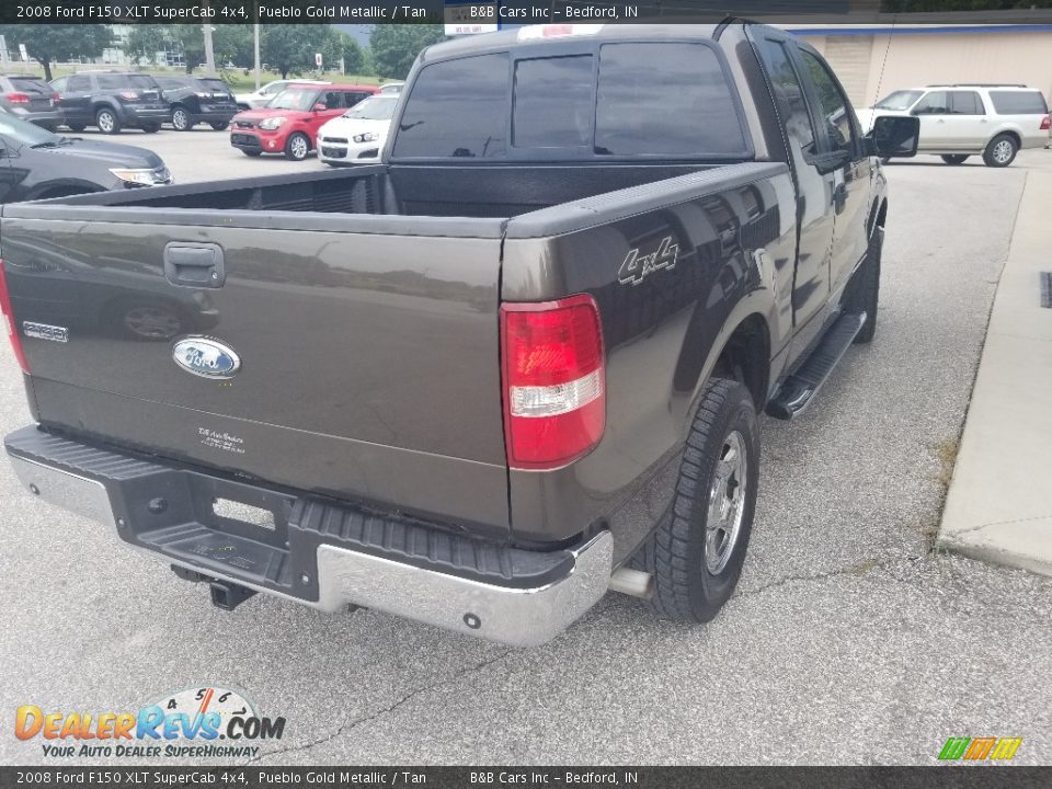 2008 Ford F150 XLT SuperCab 4x4 Pueblo Gold Metallic / Tan Photo #6