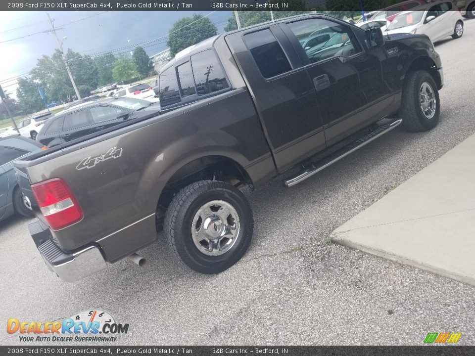 2008 Ford F150 XLT SuperCab 4x4 Pueblo Gold Metallic / Tan Photo #8
