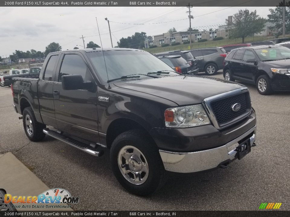 2008 Ford F150 XLT SuperCab 4x4 Pueblo Gold Metallic / Tan Photo #10