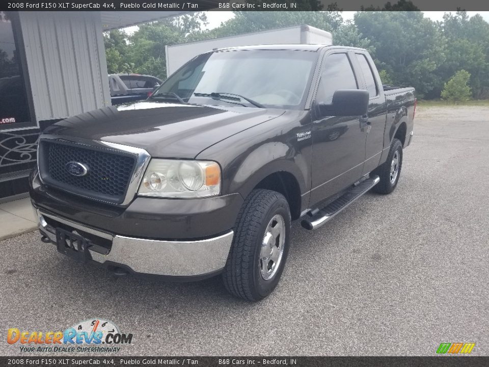2008 Ford F150 XLT SuperCab 4x4 Pueblo Gold Metallic / Tan Photo #12
