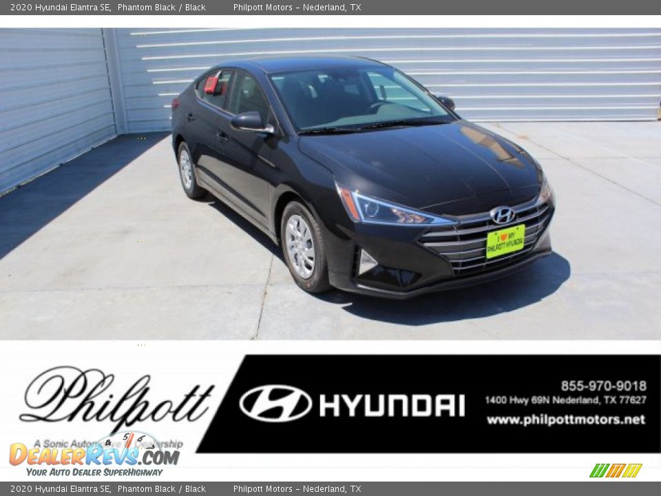 2020 Hyundai Elantra SE Phantom Black / Black Photo #1