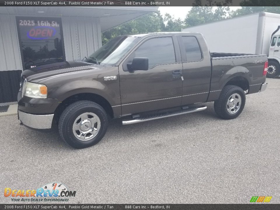 2008 Ford F150 XLT SuperCab 4x4 Pueblo Gold Metallic / Tan Photo #13