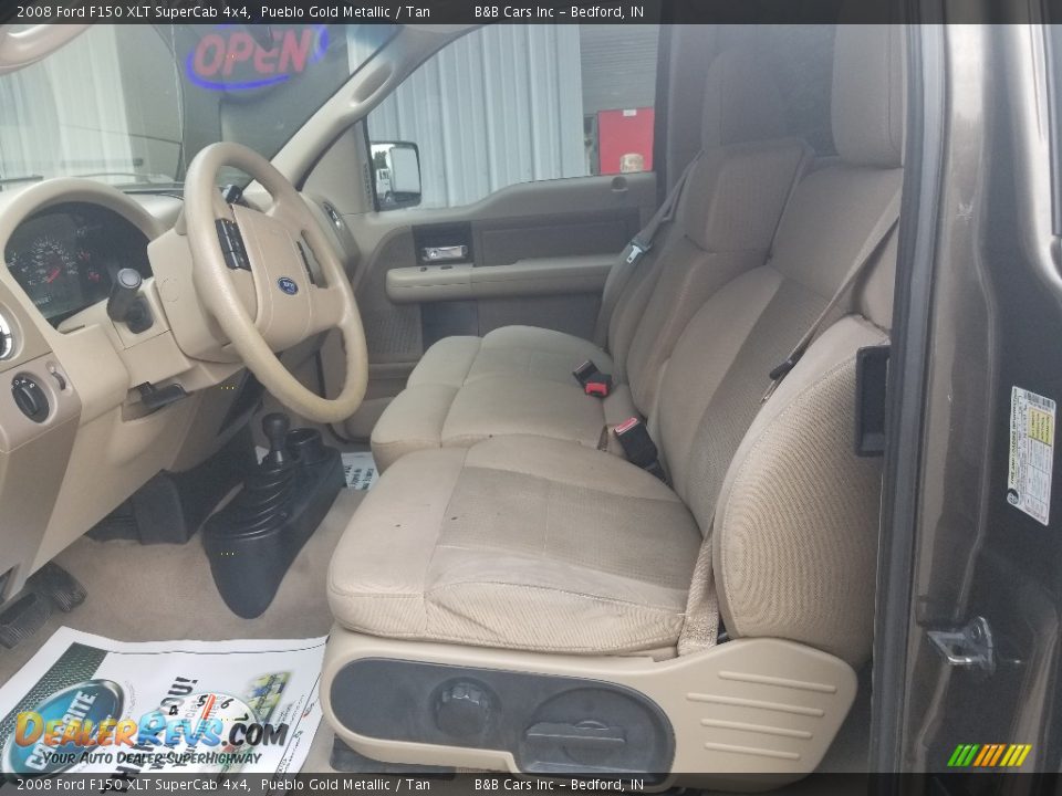 2008 Ford F150 XLT SuperCab 4x4 Pueblo Gold Metallic / Tan Photo #20