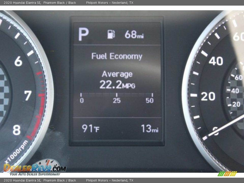 2020 Hyundai Elantra SE Phantom Black / Black Photo #14