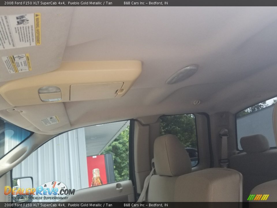 2008 Ford F150 XLT SuperCab 4x4 Pueblo Gold Metallic / Tan Photo #25