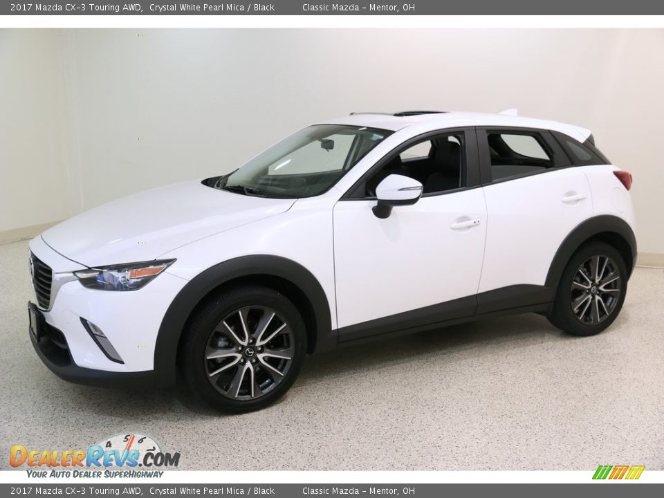 2017 Mazda CX-3 Touring AWD Crystal White Pearl Mica / Black Photo #3