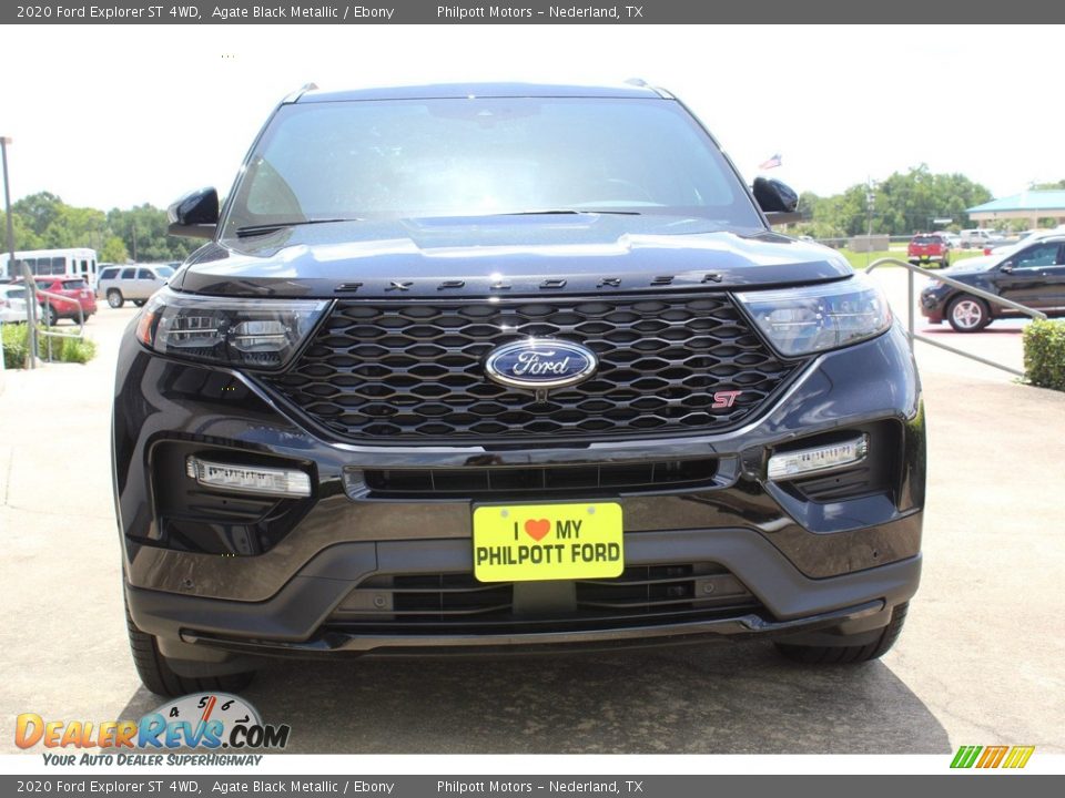 2020 Ford Explorer ST 4WD Agate Black Metallic / Ebony Photo #3