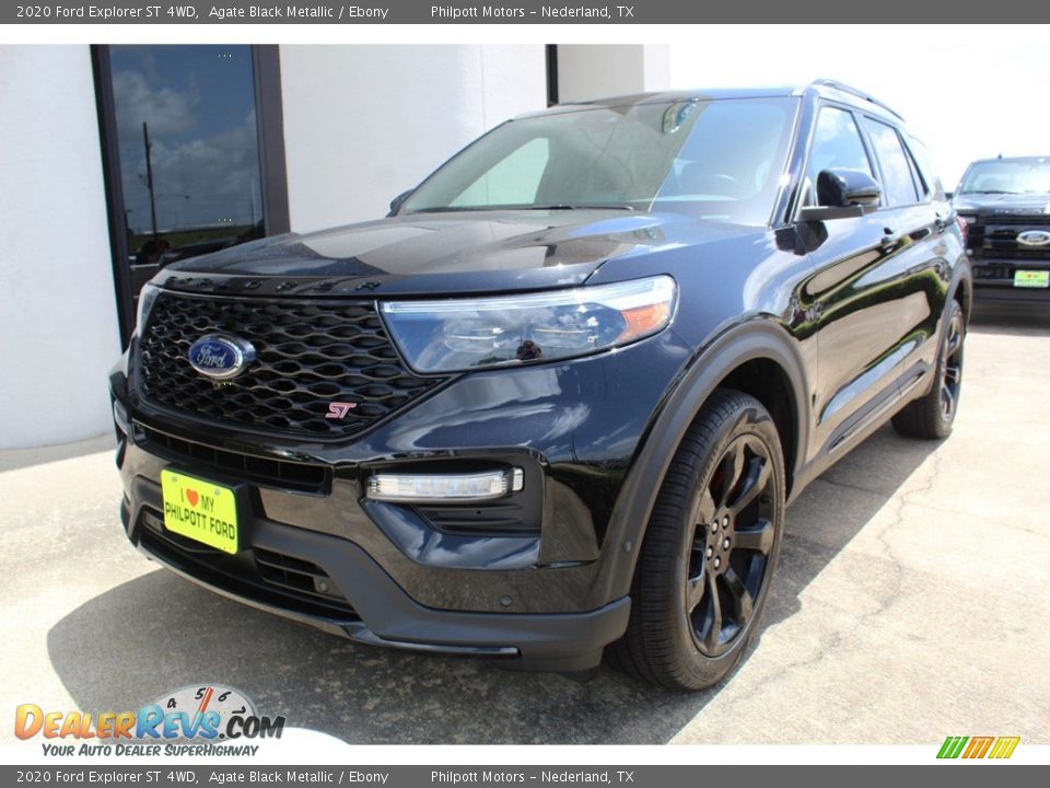 2020 Ford Explorer ST 4WD Agate Black Metallic / Ebony Photo #4