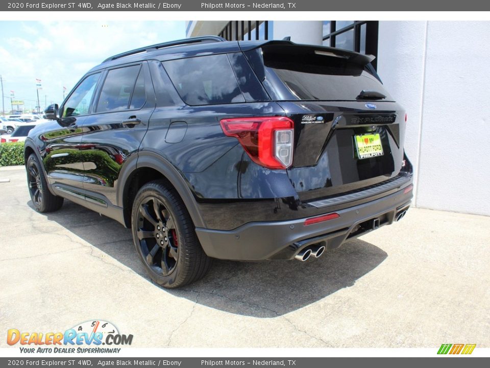 2020 Ford Explorer ST 4WD Agate Black Metallic / Ebony Photo #6