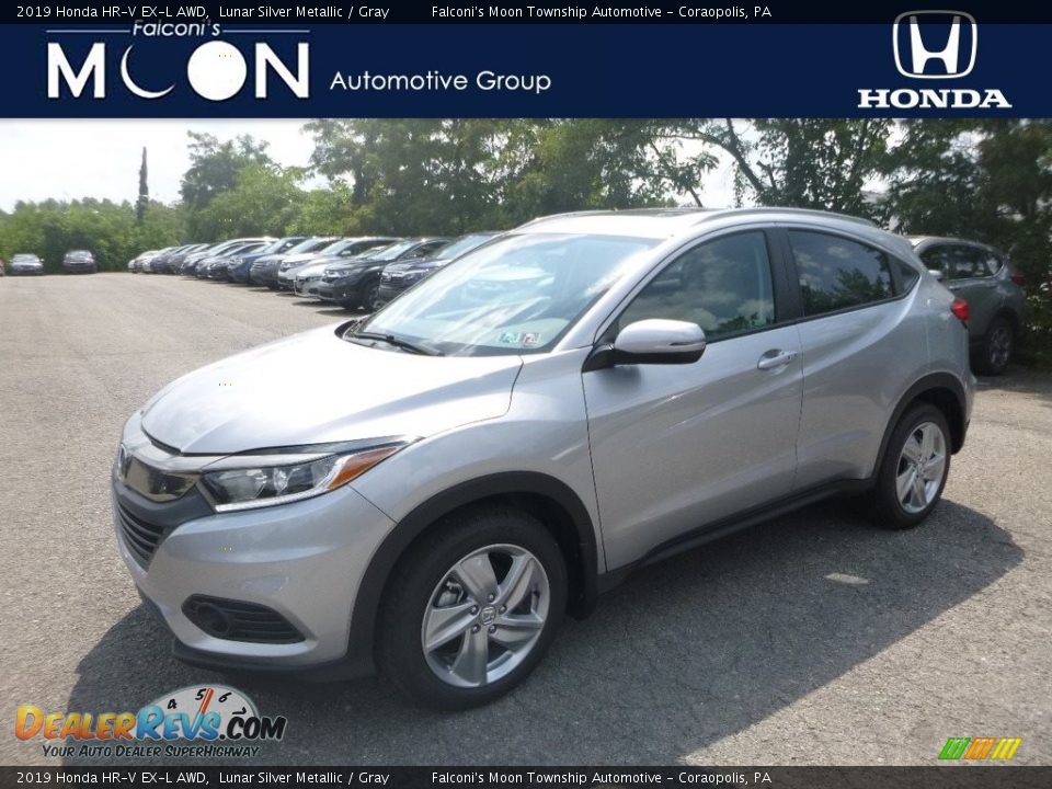 2019 Honda HR-V EX-L AWD Lunar Silver Metallic / Gray Photo #1