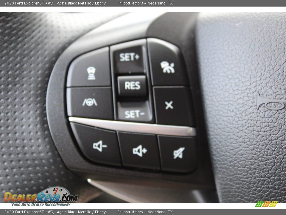 2020 Ford Explorer ST 4WD Agate Black Metallic / Ebony Photo #12