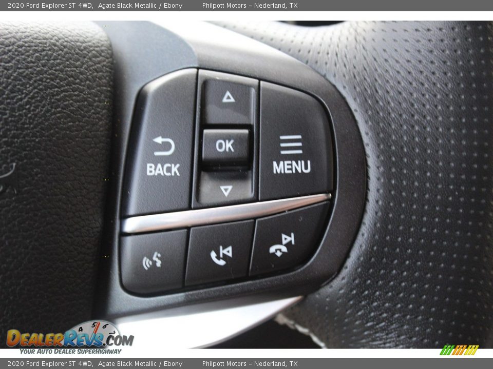 2020 Ford Explorer ST 4WD Agate Black Metallic / Ebony Photo #13