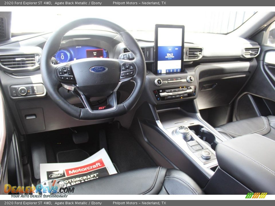 Ebony Interior - 2020 Ford Explorer ST 4WD Photo #22