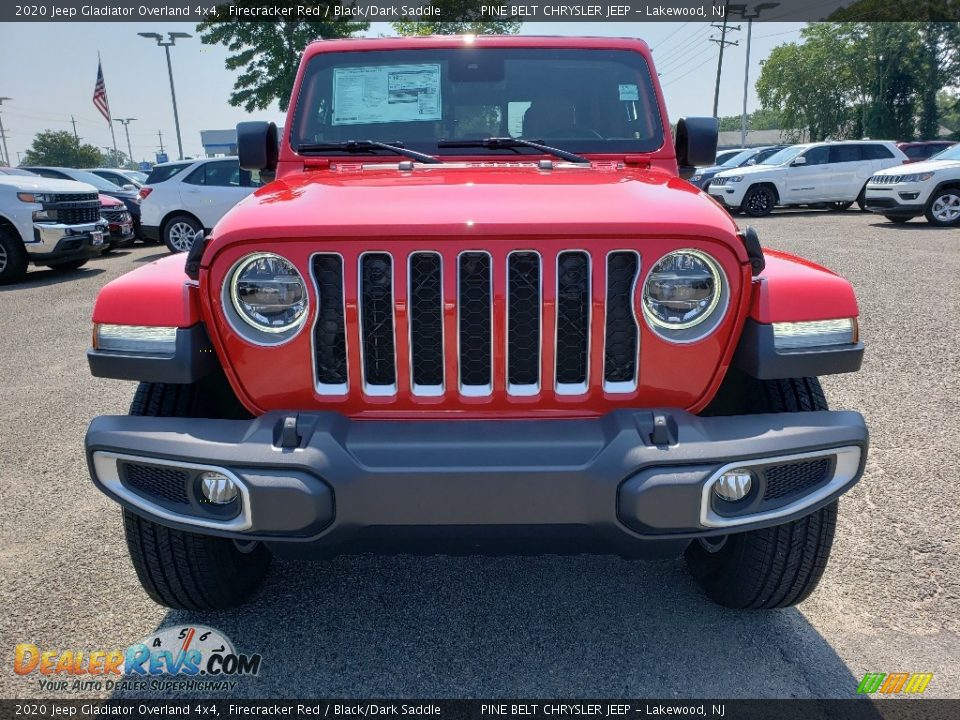 2020 Jeep Gladiator Overland 4x4 Firecracker Red / Black/Dark Saddle Photo #2