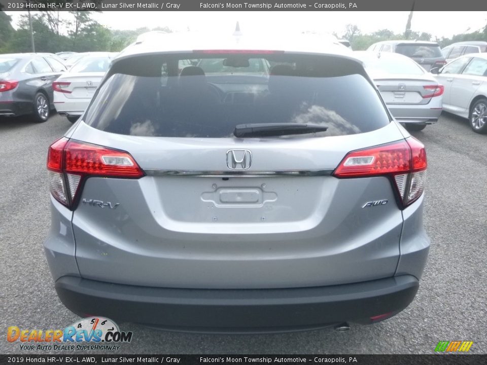 2019 Honda HR-V EX-L AWD Lunar Silver Metallic / Gray Photo #3