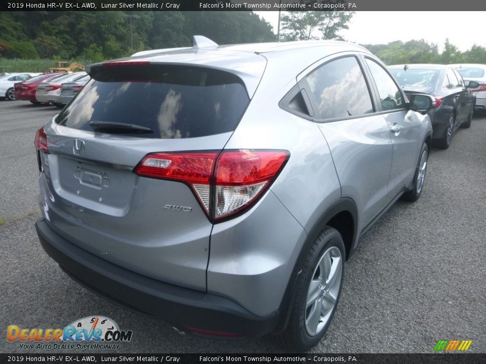 2019 Honda HR-V EX-L AWD Lunar Silver Metallic / Gray Photo #4