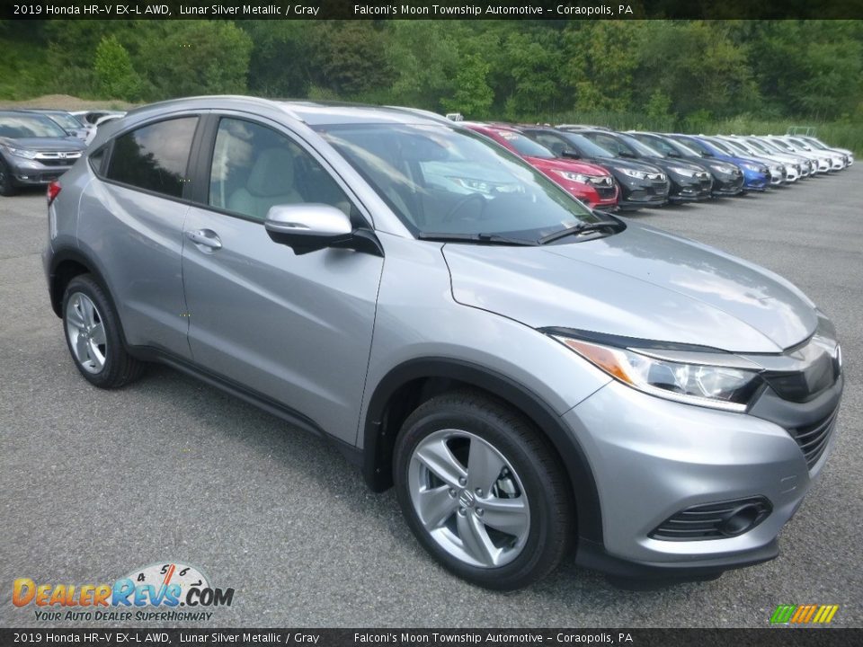 2019 Honda HR-V EX-L AWD Lunar Silver Metallic / Gray Photo #5