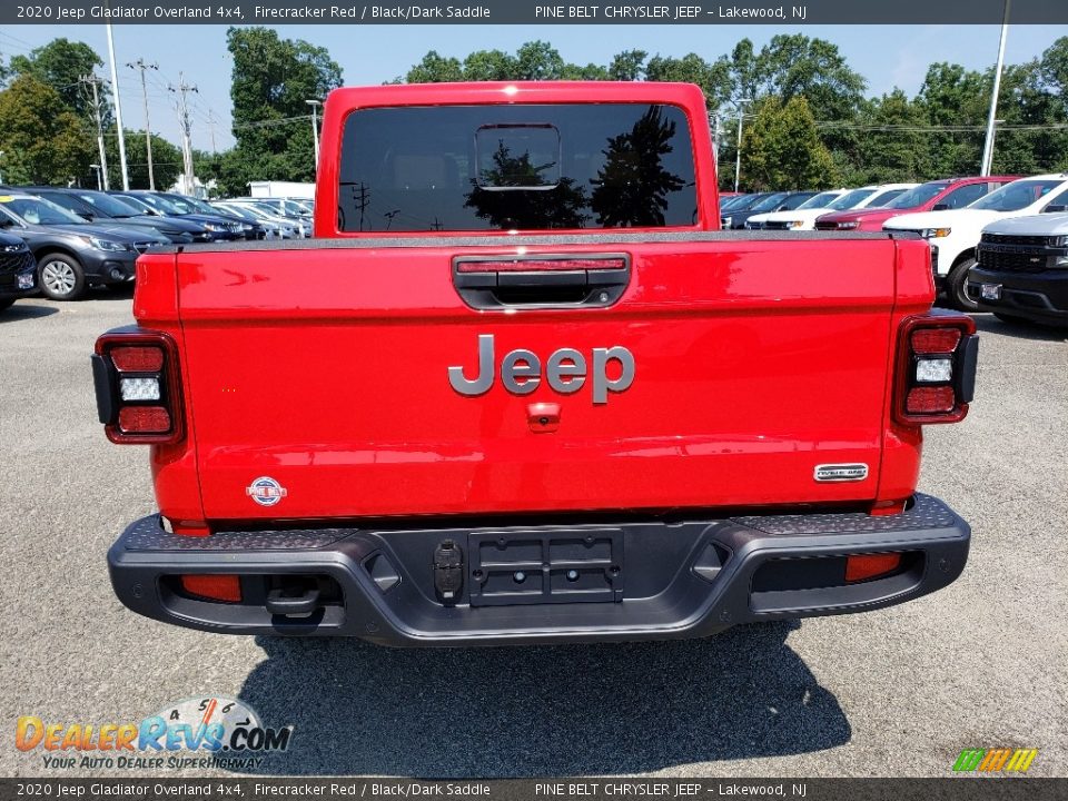 2020 Jeep Gladiator Overland 4x4 Firecracker Red / Black/Dark Saddle Photo #5