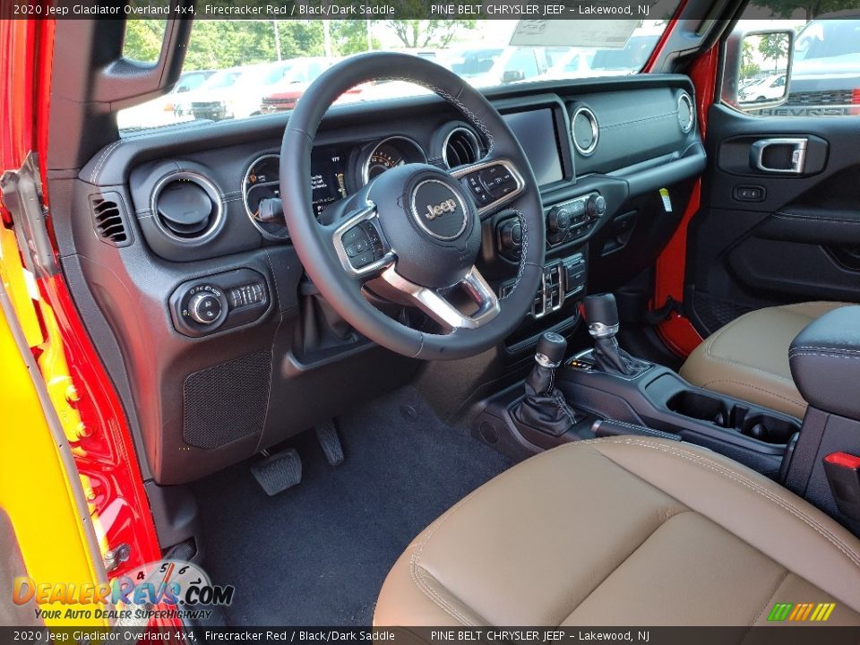 Black/Dark Saddle Interior - 2020 Jeep Gladiator Overland 4x4 Photo #7