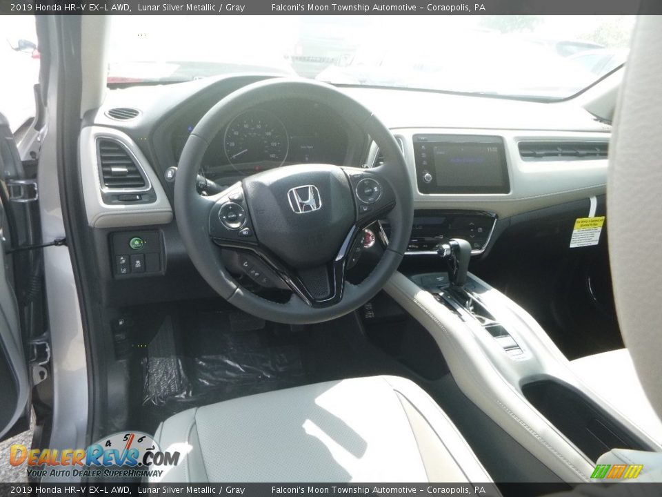 2019 Honda HR-V EX-L AWD Lunar Silver Metallic / Gray Photo #10