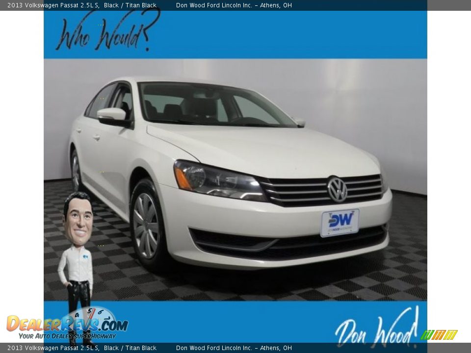 2013 Volkswagen Passat 2.5L S Black / Titan Black Photo #1