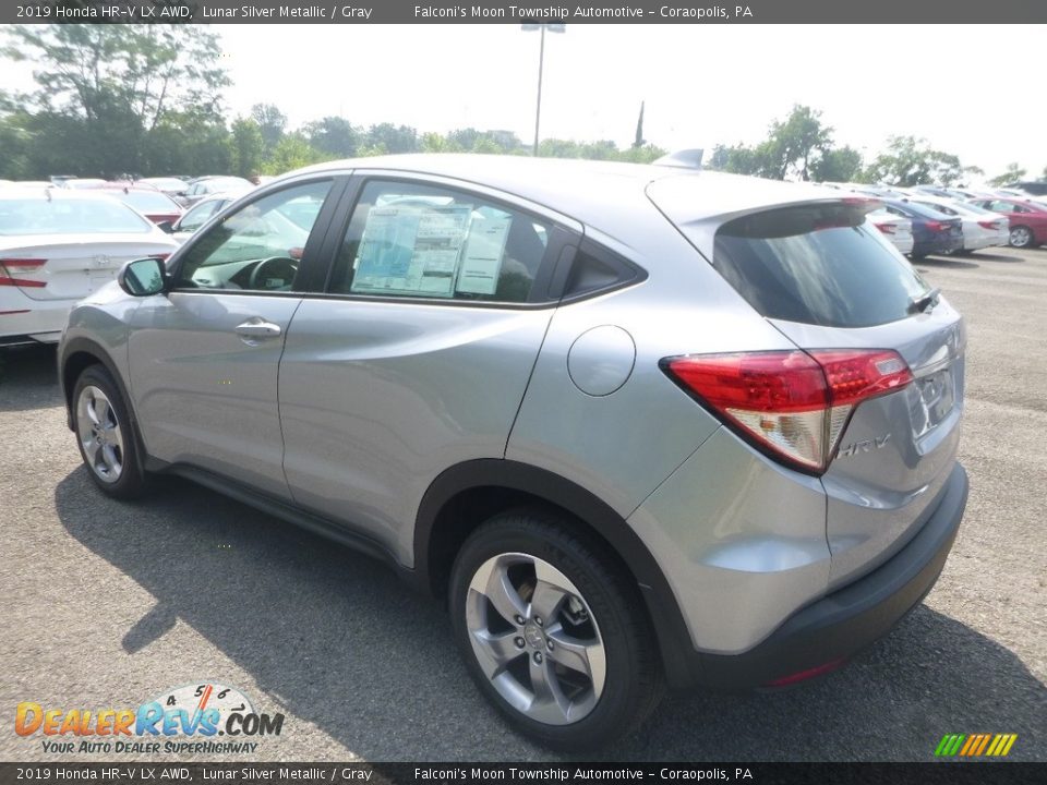 2019 Honda HR-V LX AWD Lunar Silver Metallic / Gray Photo #3
