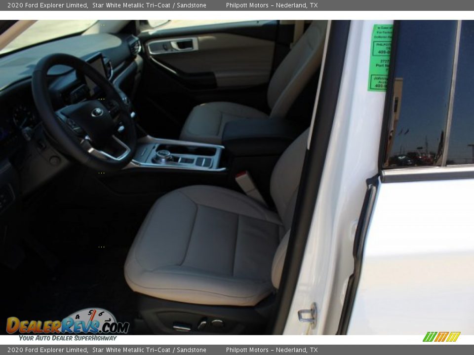 2020 Ford Explorer Limited Star White Metallic Tri-Coat / Sandstone Photo #11