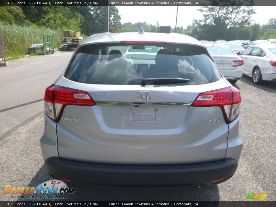 2019 Honda HR-V LX AWD Lunar Silver Metallic / Gray Photo #4