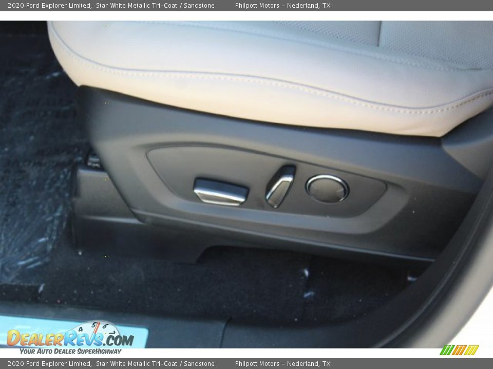 2020 Ford Explorer Limited Star White Metallic Tri-Coat / Sandstone Photo #12