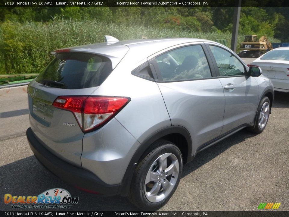 2019 Honda HR-V LX AWD Lunar Silver Metallic / Gray Photo #5
