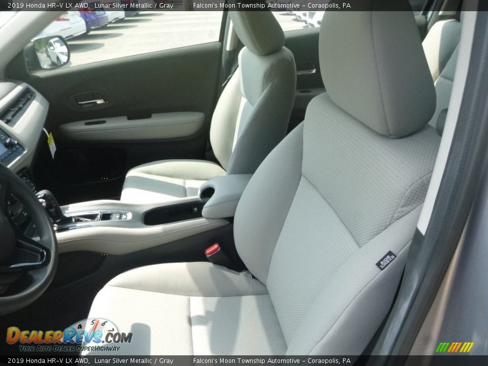 2019 Honda HR-V LX AWD Lunar Silver Metallic / Gray Photo #9