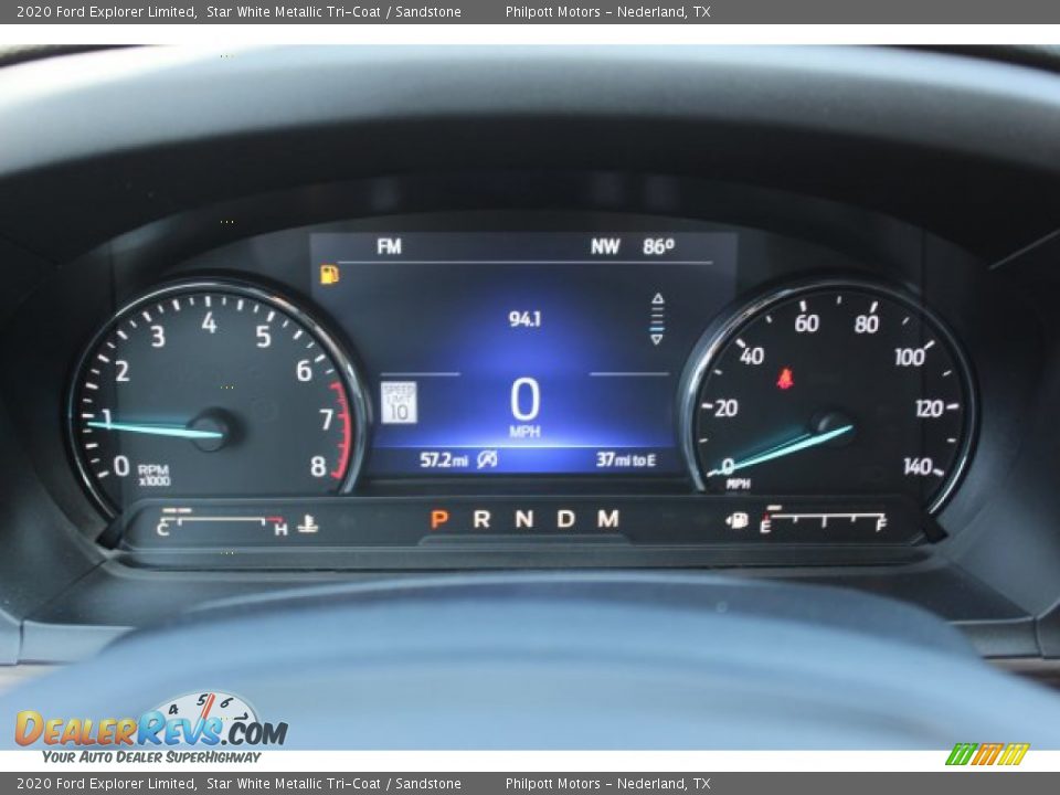 2020 Ford Explorer Limited Star White Metallic Tri-Coat / Sandstone Photo #15