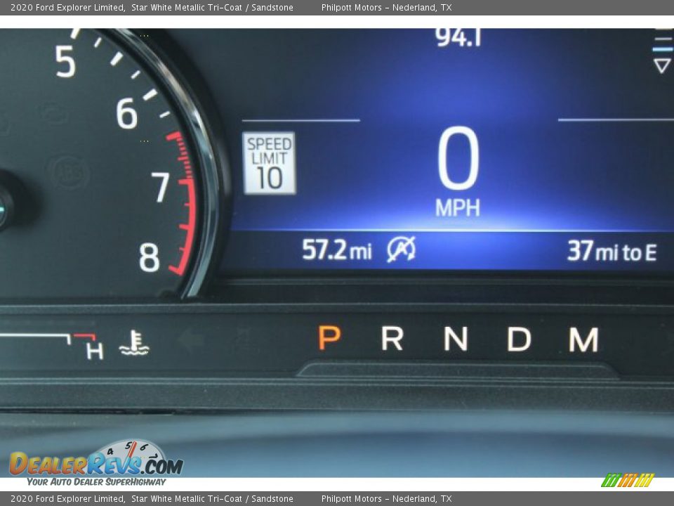 2020 Ford Explorer Limited Star White Metallic Tri-Coat / Sandstone Photo #16