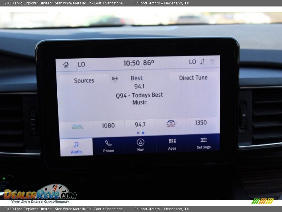 2020 Ford Explorer Limited Star White Metallic Tri-Coat / Sandstone Photo #17