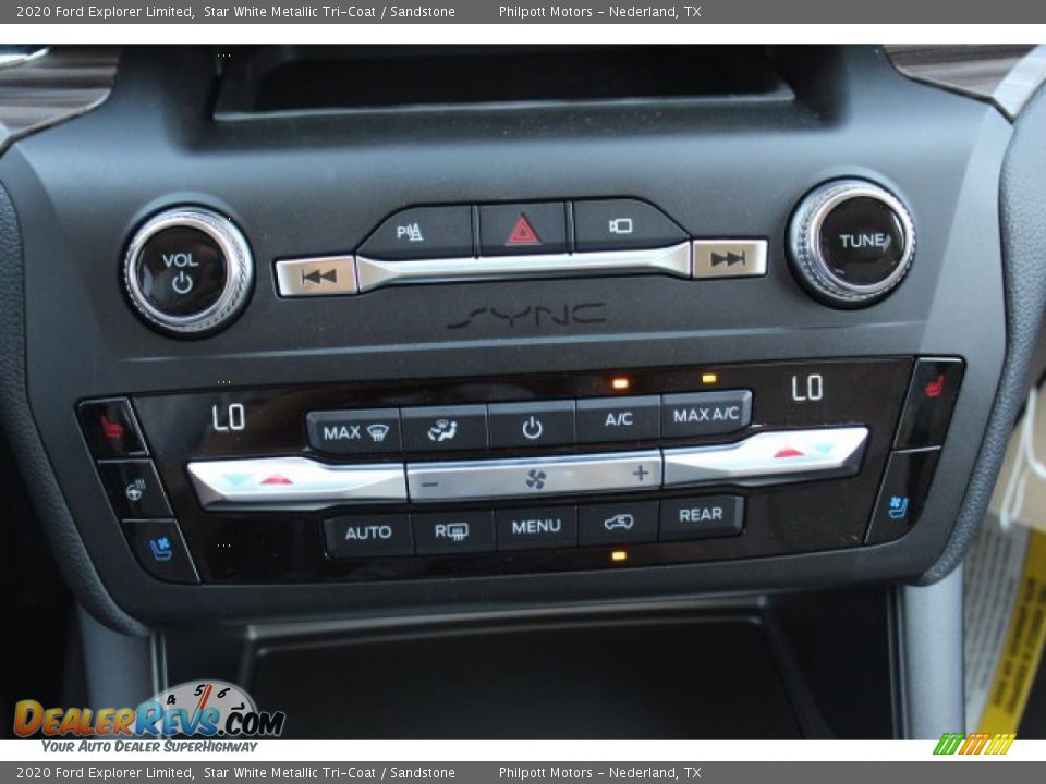 2020 Ford Explorer Limited Star White Metallic Tri-Coat / Sandstone Photo #18