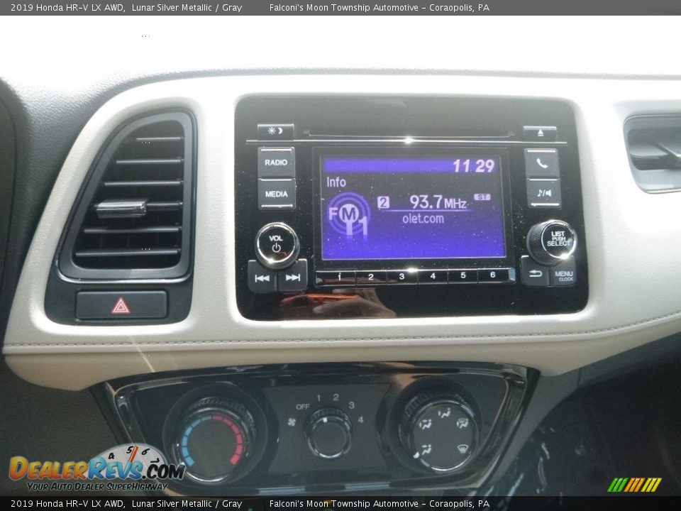 2019 Honda HR-V LX AWD Lunar Silver Metallic / Gray Photo #14