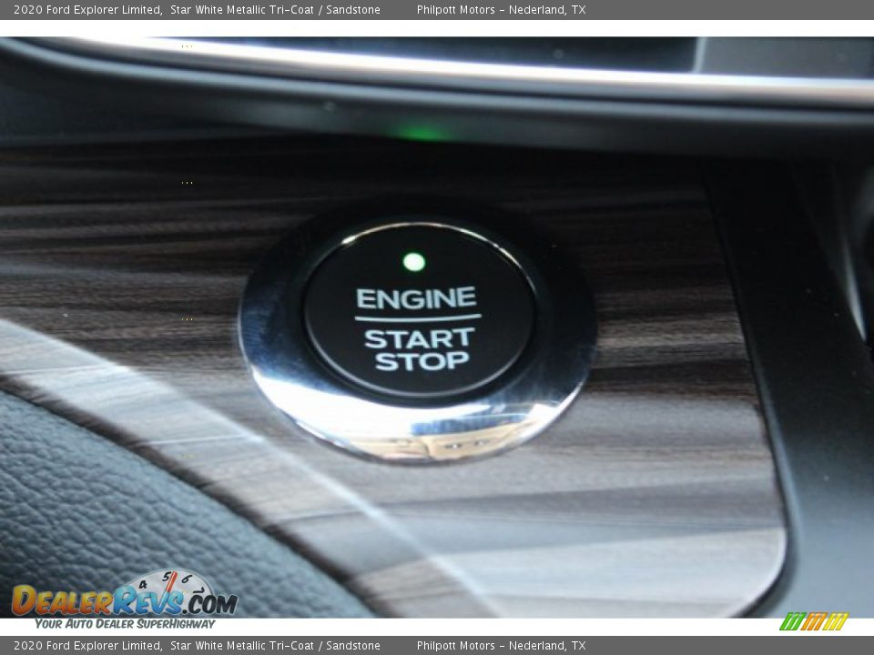 2020 Ford Explorer Limited Star White Metallic Tri-Coat / Sandstone Photo #19
