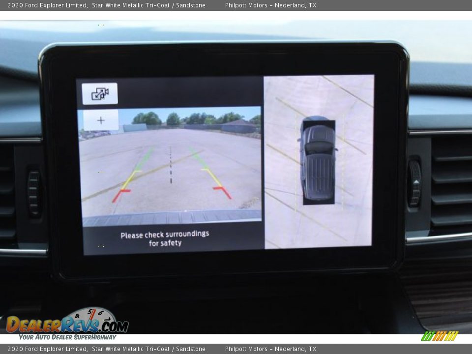 2020 Ford Explorer Limited Star White Metallic Tri-Coat / Sandstone Photo #20