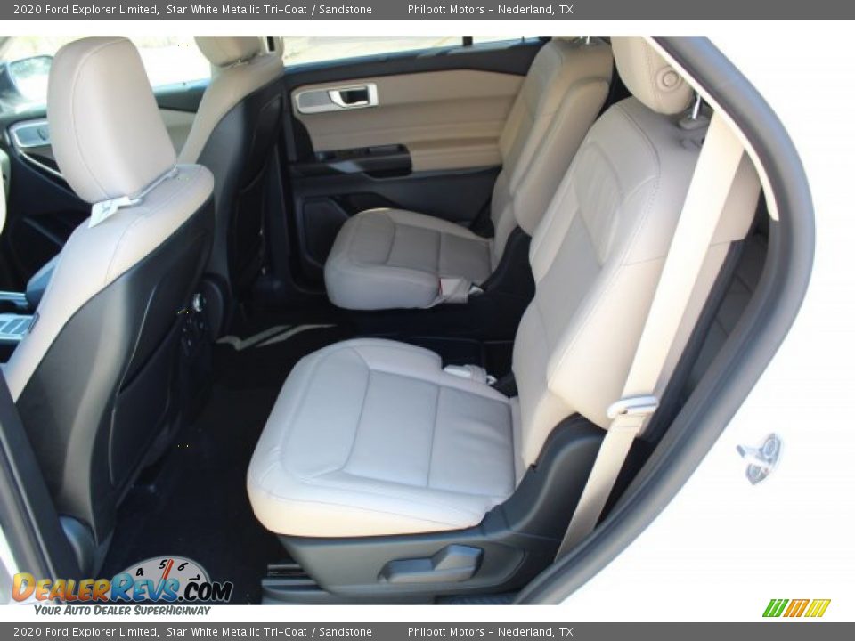 2020 Ford Explorer Limited Star White Metallic Tri-Coat / Sandstone Photo #22