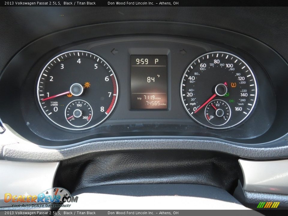 2013 Volkswagen Passat 2.5L S Black / Titan Black Photo #26