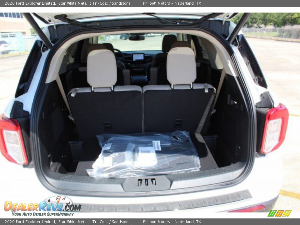 2020 Ford Explorer Limited Star White Metallic Tri-Coat / Sandstone Photo #25