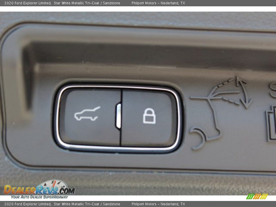 2020 Ford Explorer Limited Star White Metallic Tri-Coat / Sandstone Photo #26