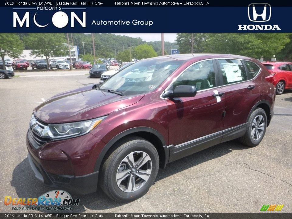 2019 Honda CR-V LX AWD Basque Red Pearl II / Gray Photo #1